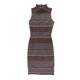 thumbnail image 1 of bar III Vestido ajustado con cuello alto para mujer, rojo, XX-Small, 1 of 2