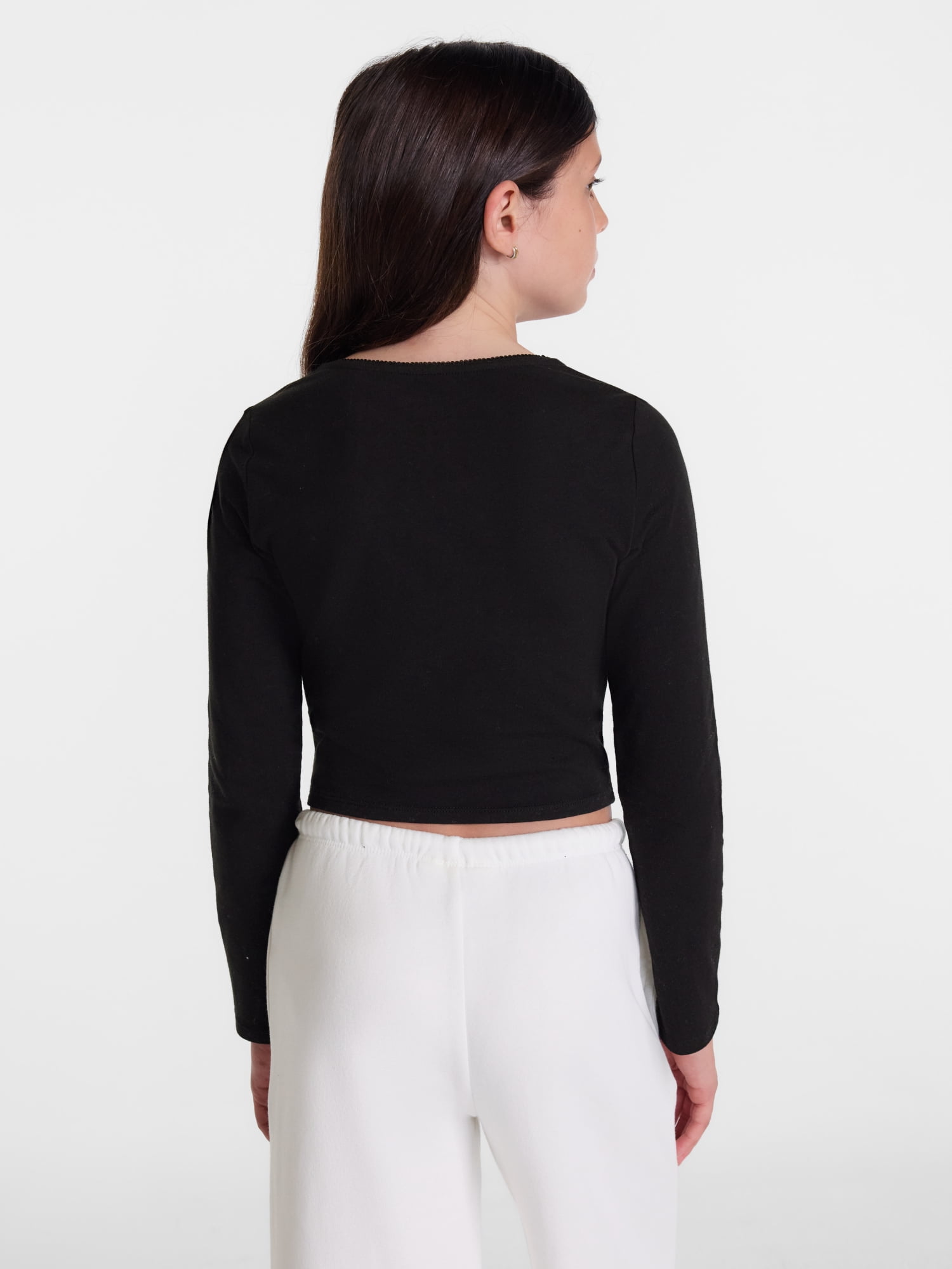 Weekend Academy Girls Corset Top with Long Sleeves, Sizes 4-18