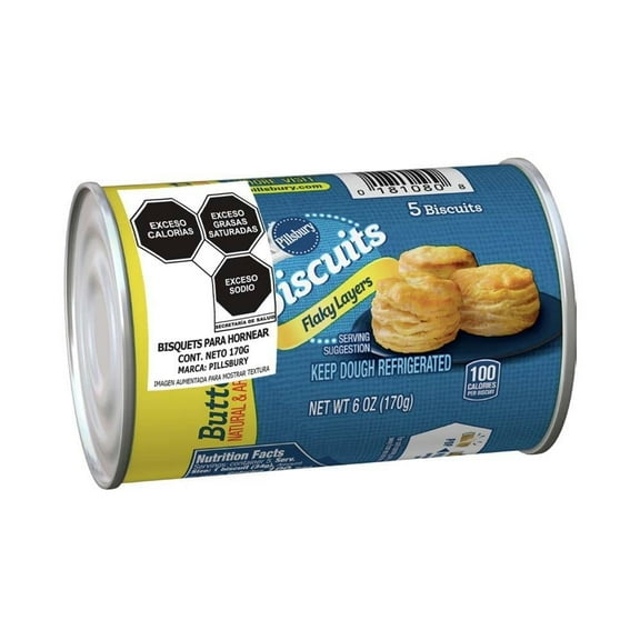 Bisquets para hornear Pillsbury General Mills mantequilla 170 g