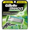 Gillette Mach3 Sensitive Electric Refills, 5 Ct