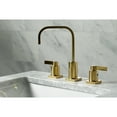thumbnail image 3 of Fauceture FSC8963NDL NuvoFusion Widespread Bathroom Faucet, Brushed Brass, 3 of 5