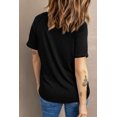 thumbnail image 1 of ABPHQTO Camiseta raglán estampada negra de MUSICON WORLD OFF para mujer, 1 of 5