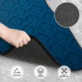 thumbnail image 3 of Zufioo Dark Blue Print Car Floor Mats Four-piece Set, Car Interior Accessories - Corrosion-resistant, Non-Slip, Suitable for Cars, Trucks, Vans, 3 of 7