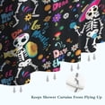 thumbnail image 6 of Day Of the Dead Halloween Pattern Shower Curtain 36"x72" ,Bathroom Decorative Shower Curtains Set with 12 Hooks,Modern Waterproof Washable Shower Curtain, 6 of 6