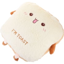 OUNONA Chic Pink Plush Hand Warmer Pillow Comfortable Cushion for Winter Reading and Napping