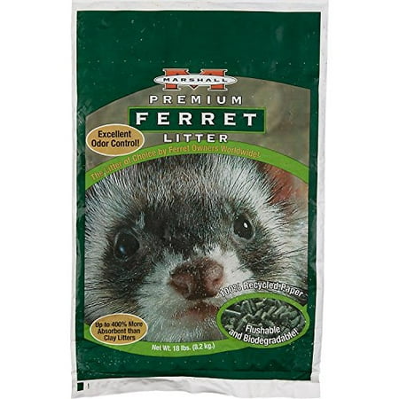Marshall Ferret Litter, 50-Pound Bag (Best Ferret Litter For Odor Control)