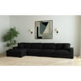 thumbnail image 2 of Mesa 4PC Sectional Set with LHF Chaise in Steno Black, 2 of 8