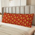 thumbnail image 4 of KLL Ultra Soft Microfiber Body Pillow Cover/Pillowcases 20"x54" with Hidden Zipper Closure-Christmas With Gold Snowflakes, 4 of 5