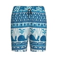 thumbnail image 4 of Wukai Sea Underwater Animals Men’s Short Pajama Pants With Pockets Soft Sleep Pj Shorts for Men-4X-Large, 4 of 6