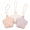 Skin Color + Beige + Purple, variant on Hvxrjkn 3Pcs Silicone Pacifier Holder Case - Safe, Soft & Portable Protective Storage Pouch, Easy to Clean for Diaper Bag & Stroller