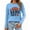 Blue-A#10824aa, variant on Trgacdwlo Game Day Womens Sweatshirt Football Season Graphic Game Day Pullover Tops Fall Long Sleeve Crew Neck Sweatshirts Women White L