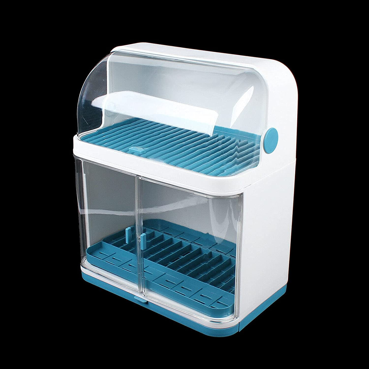 2-Tier Plastic Kitchen Drain Rack with Lid for Plate Cameroon Ubuy