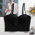 thumbnail image 1 of VISgogo Sujetador moldeador de cuerpo transpirable para mujer, ropa interior de baile de yoga de malla elástica de color sólido de estilo simple para mujer VISgogo moda, 1 of 9