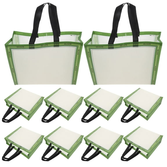 Soimiss 10Set Reusable Goodie Bags Gift Bags Green For Valentine Day Chocolates