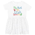 thumbnail image 3 of Inktastic My Aunt in Utah Loves Me Girls Toddler Dress, 3 of 5