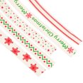 thumbnail image 2 of 5 rollos de cinta de Navidad Cincones de regalos Cintas de algodón Diy Xmas Ribbon decorativo, 2 of 6