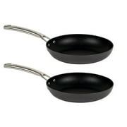 Emeril Lagasse Forever Pans, 8 inch Frying Pan, Hard Anodized Nonstick, Black (PACK 2)