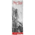 thumbnail image 2 of Grey, Jace 7x14 White Modern Wood Framed Museum Art Print Titled - New York Explore, 2 of 4