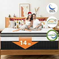 King Mattress, 14inch Memory Foam Mattress, Bed in a Box, Medium Firm, Zoned Pressure Relief, Certified Safe Foams & Fabric, Breathable & Cooling Mattress