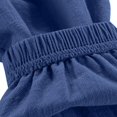 thumbnail image 6 of Domuza Boys Cotton Linen Pants Boys Girls Summer Casual Trousers Lightweight Plain Baggy Sweatpants Elastic Waist Joggers Dark Blue 100, 6 of 7