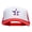 White Red, variant on 4th Of July Star Embroidered Foam Panel Mesh Snapback - Royal White OSFM