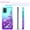 Teal/Purple, variant on Samsung Galaxy A52 5G Case, [Not fit for Samsung Galaxy A32/ Galaxy A72], Liquid Floating Glitter Quicksand Bling with Spot Diamond Cover - Teal/Purple