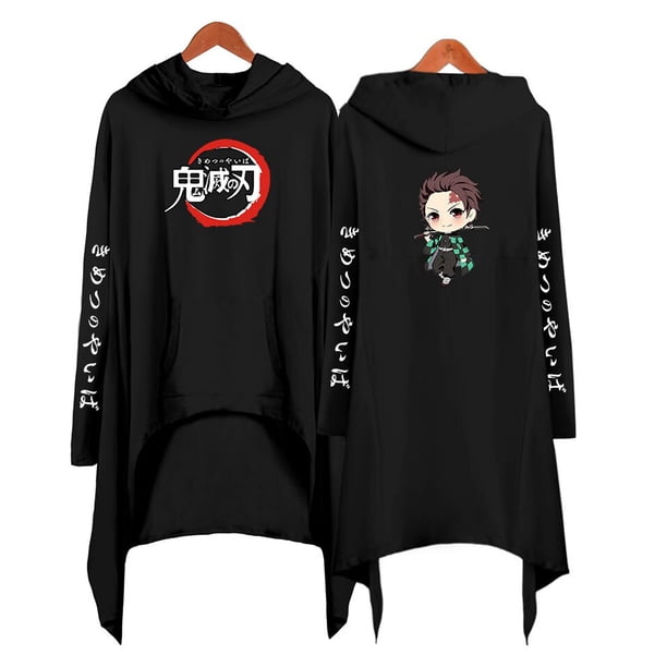 Disfraz de Anime Kimetsu no Yaiba, disfraz de Demon Slayer Kamado Tanjirou con estampado 3D, vestido con capucha para adultos, ropa de murciélago, cortavientos y Kimetsu no Yaiba Gao Jinjia LED