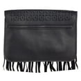 thumbnail image 2 of Women's Faux Patent Leather Fringe Crossbody Purse with Detachable Vegan Leather Strap, 2 of 4