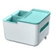 thumbnail image 2 of Organizador de reposabrazos para coche con portavasos y caja de pañuelos - Azul, Gris, Naranja o Verde - 6,69x6,1x5,12 pulgadas, 2 of 9