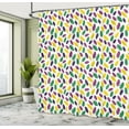 thumbnail image 5 of Ambesonne Carnival Shower Curtain, Symbolic Mardi Gras Design, 69"Wx70"L, Multicolor, 5 of 5