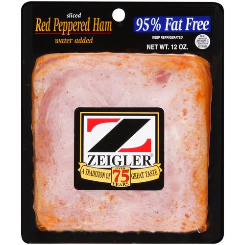 Zeigler Sliced Red Peppered Ham, 12 oz