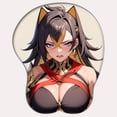 thumbnail image 1 of Ergonomic 3D Anime Girl Mouse Pad With Wrist Support - High-Quality Silicone, Comfortable Design For Relax & Office Use - Perfect Gift Idea, 1 of 5