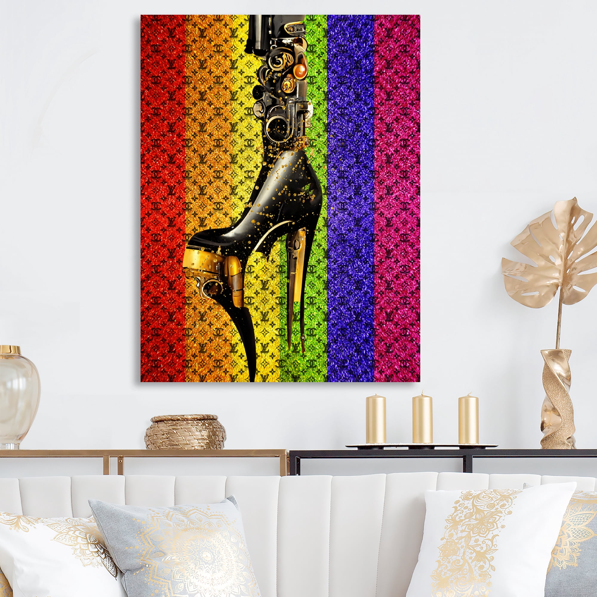 Designart High Fashion High Heel III Canvas Wall Art