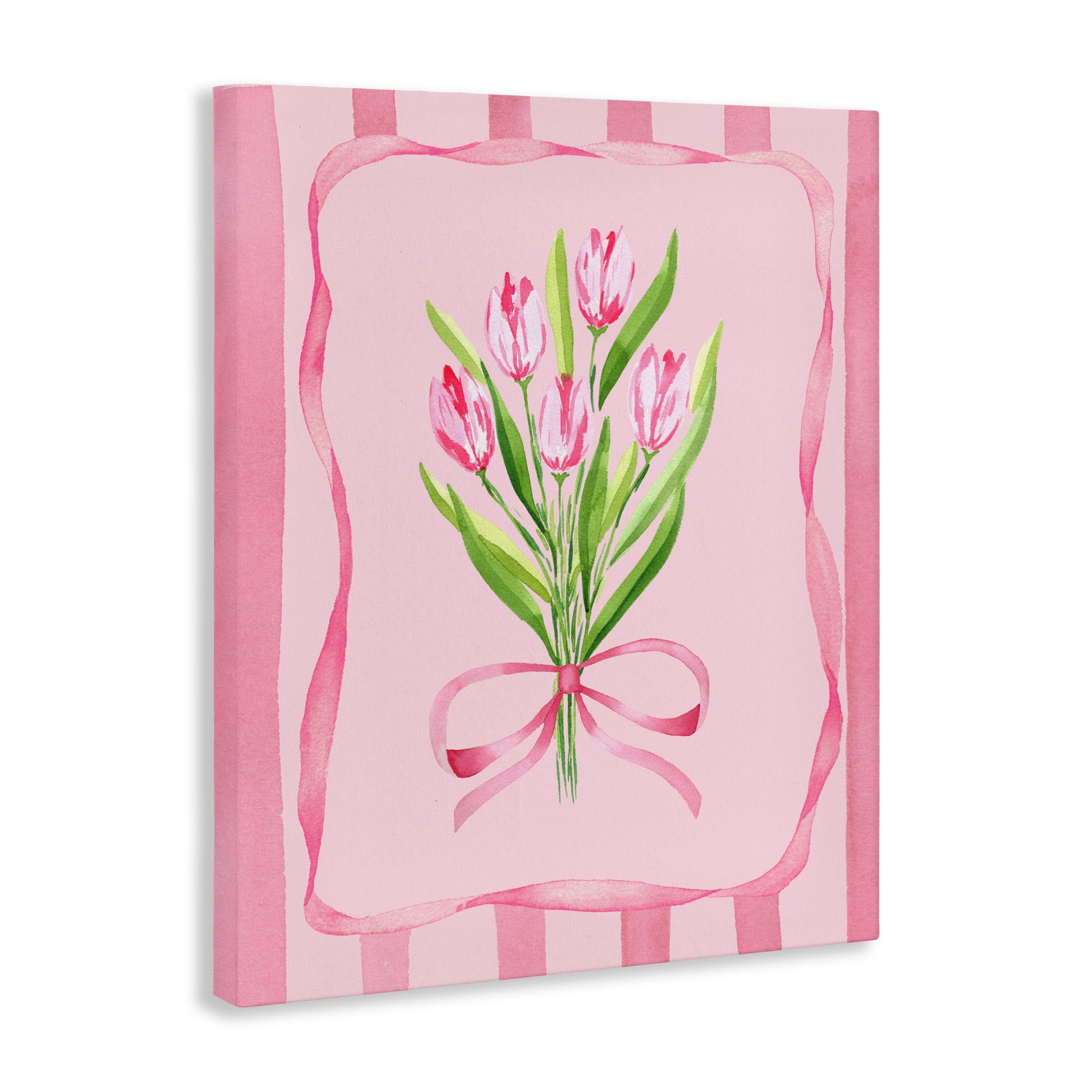 Pretty And Sweet Tulips Canvas Wall Art, design by Nina Jacobs