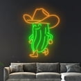 thumbnail image 3 of Handmadetneonsign Cowboy Pickle Neon Sign, Cowboy Pickle Wall Art Decor, Pickle Led Neon Wall Decor, 3 of 5