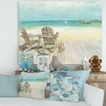 thumbnail image 2 of Designart 'Seaside Morning no Window' Coastal gallery-wrapped Canvas, 2 of 3