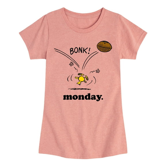 Peanuts - Woodstock Monday - Toddler & Youth Girls Short Sleeve Graphic T-Shirt