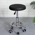 thumbnail image 1 of kurtrusly Round Stool Chair Cover PU Leather Waterproof Cover Bar Stool Chair Protector Seat Cover Black, 1 of 9