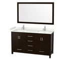 thumbnail image 2 of Wyndham Collection WCS141460DLGWCUNSM58 Sheffield 60" Free Standing Double Basin Vanity, 2 of 7