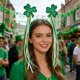 thumbnail image 5 of Diadema para el Día de San Patricio, festival irlandés, fiesta, carnaval verde, accesorios, artesanía decorativa, 5 of 6