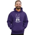 thumbnail image 3 of Go All Out Bunny Face With Sunglasses Sweatshirt Hoodie Mens/Youth, 3 of 4