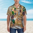 thumbnail image 2 of Fotbe Mallard Ducks Camisa Hawaiana para Hombre Unisex – Camisa Casual de Verano con Botones de Manga Corta de Algodón y Lino,Large, 2 of 7