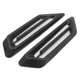 thumbnail image 1 of 2Pcs Coche Etiqueta Negra Forma Toma de Aire Guardabarros Pegatina Decoración 17cm X 4.5cm, 1 of 6