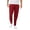 Wine, variant on Men's Casual Jogger Pants Slim Fit Chino Pants Elastic Waistband Twill Cargo Trousers