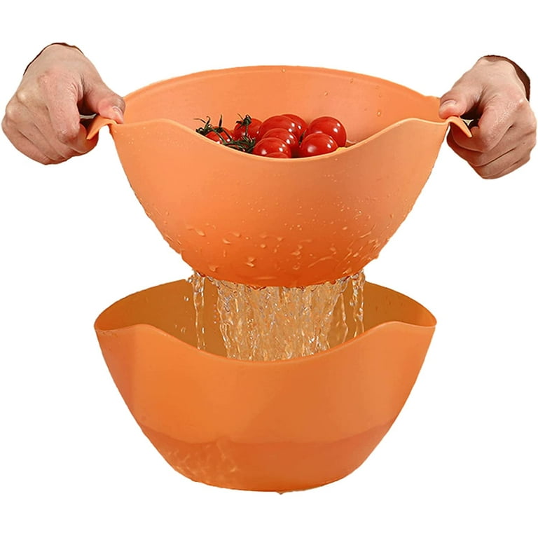 Washing Bowl & Strainer, Colander, Fruit Basket, Pasta Strainer