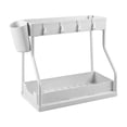 thumbnail image 2 of Linnome Under Sink Organizer 2 Tier with Sliding Drawers Plastic Storage Rack for Kitchen Bathroom Cabinet 15.6x13.2x8.7in White, 2 of 7