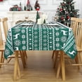 thumbnail image 2 of Clearance!HA-EMORE Christmas Table Cloths Rectangle Dexoration Winter Xmas Table Cover Waterproof Spillproof Fabric Table Cover 60"*84", 2 of 5