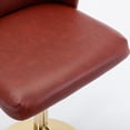 thumbnail image 5 of Auranook Set of 2 Swivel Bar Stools - Adjustable Height,PU Leather Upholstery for Kitchen Island and Bar,Red, 5 of 9