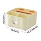 thumbnail image 3 of Organizador de caja de pañuelos multifuncional | Contenedor de almacenamiento de escritorio para controles remotos, teléfonos, artículos diversos | Polipropileno duradero | Blanco o amarillo moderno, 3 of 6