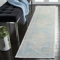 thumbnail image 2 of SAFAVIEH Dream Layne Distressed Runner Rug, Grey/Aqua, 2' x 8', 2 of 8